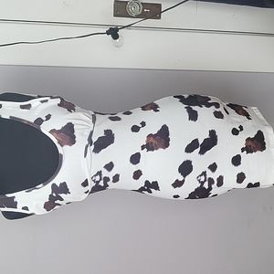 New Cow Print dress